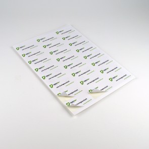 Etiketten auf Bogen rechteckig