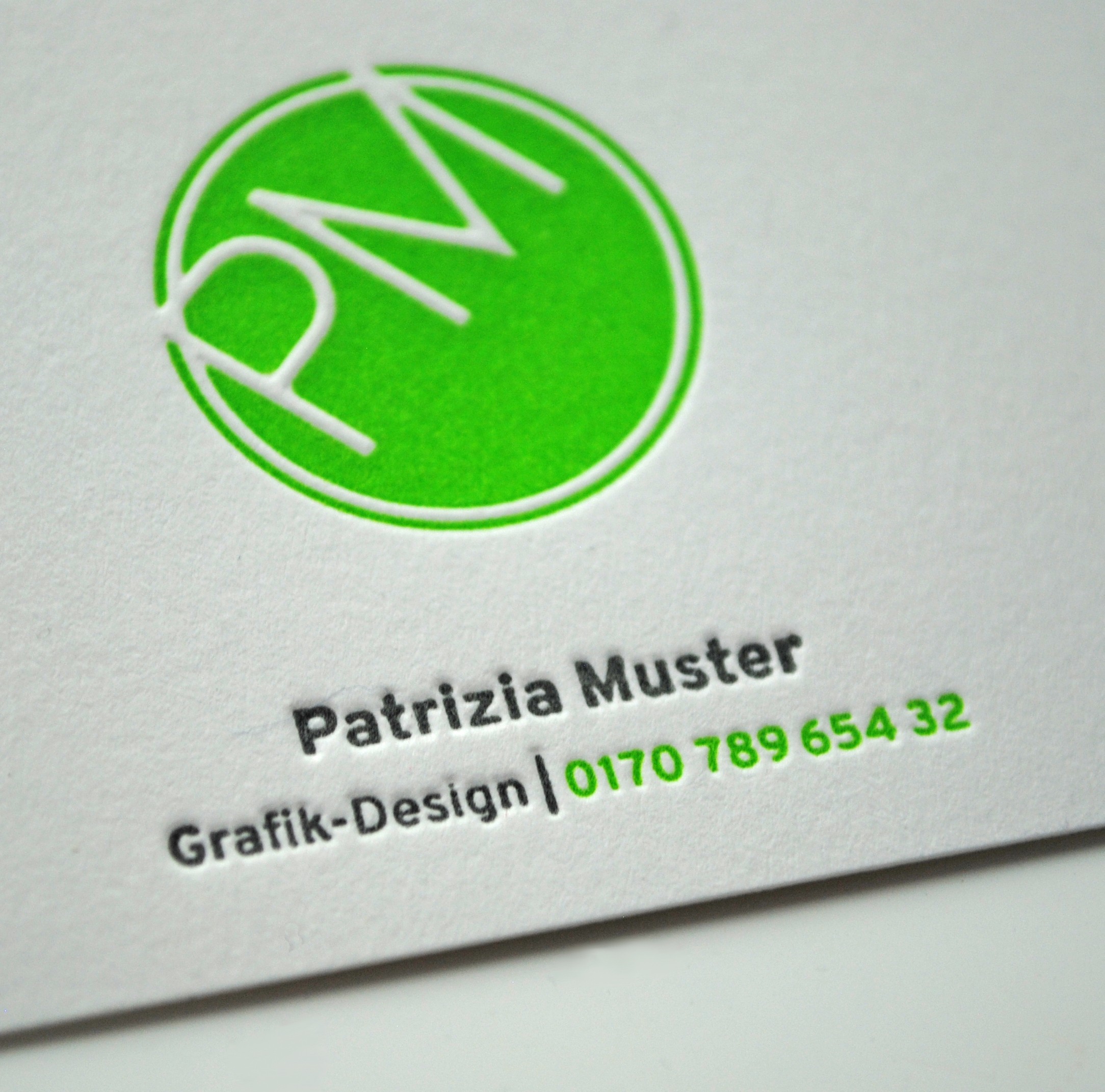 Letterpress Visitenkarten drucken