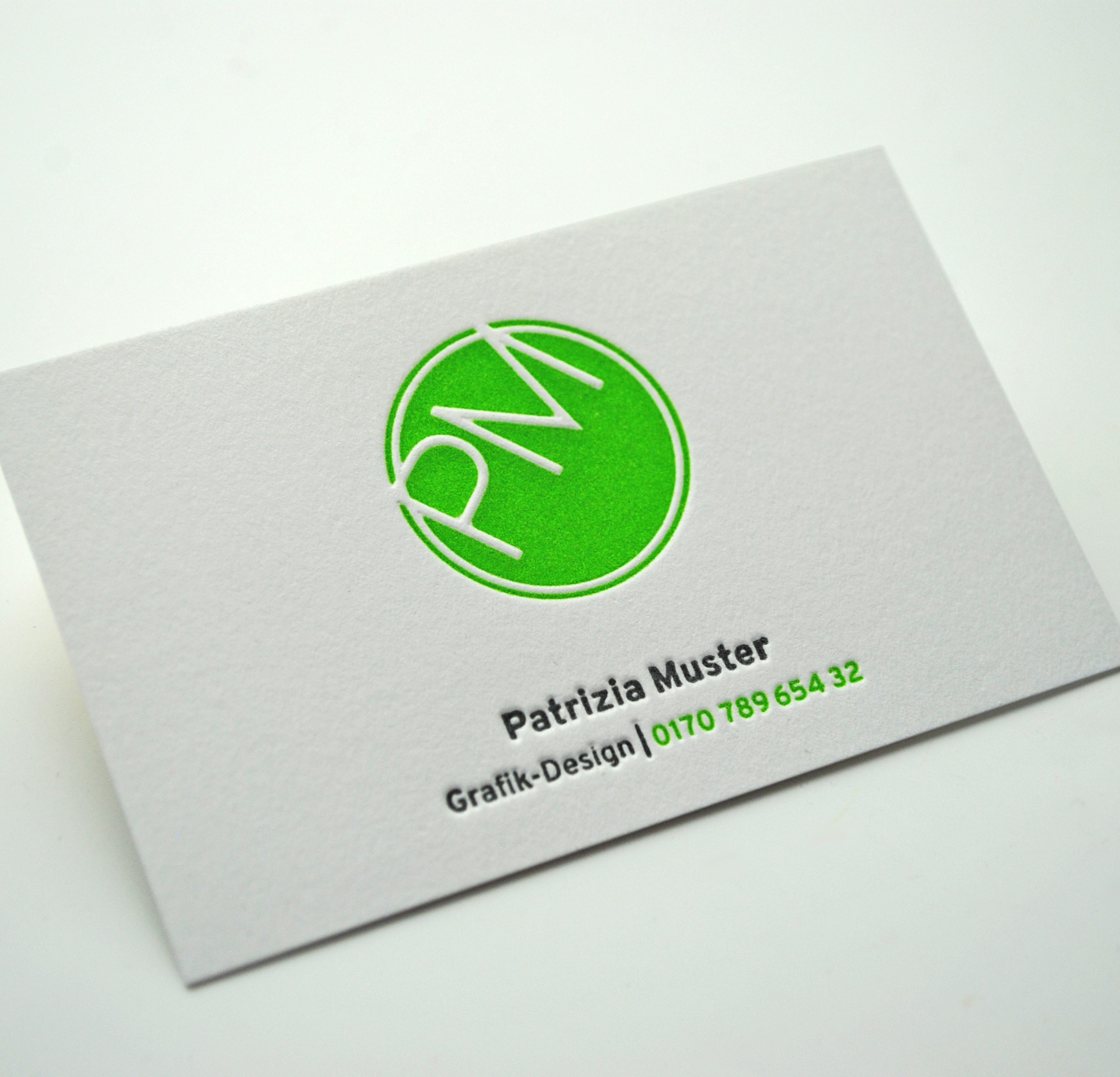 Letterpress Visitenkarten drucken