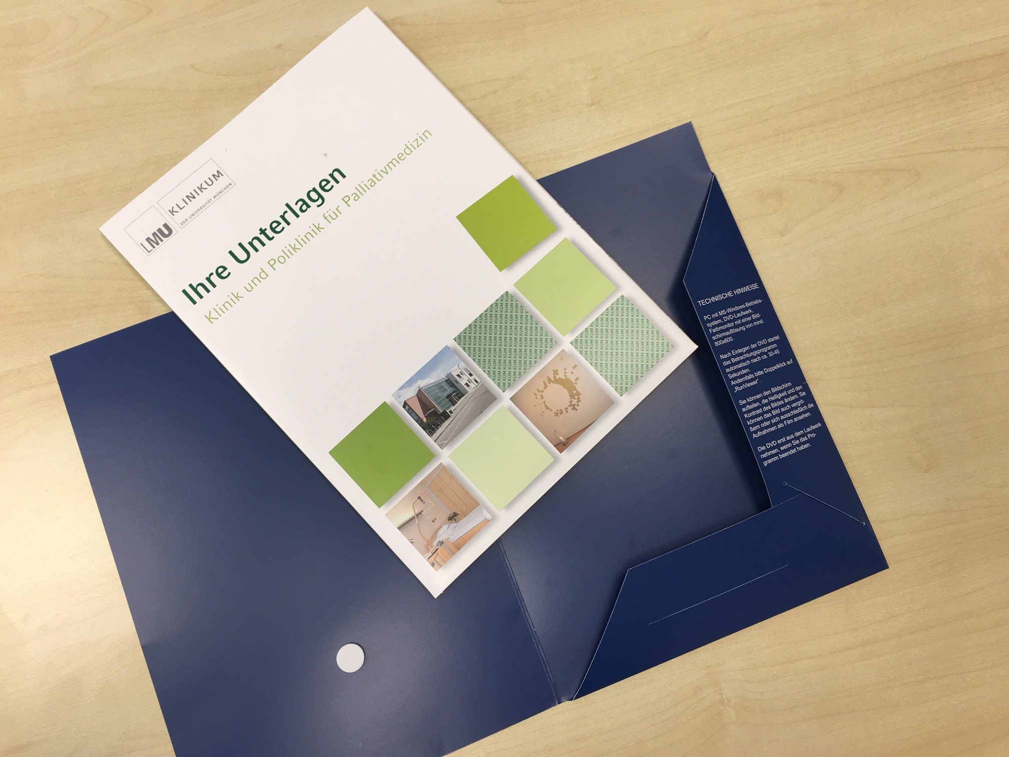 Patientenmappe für's Krankenhaus