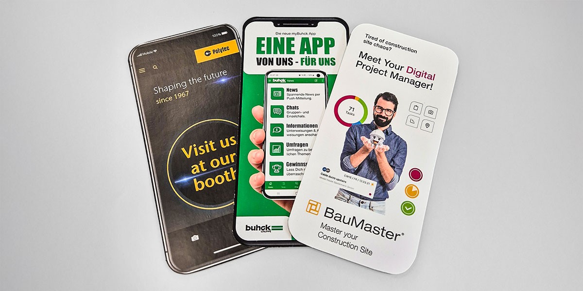 Smart, auffällig, effektiv: Der Handyflyer von Printello