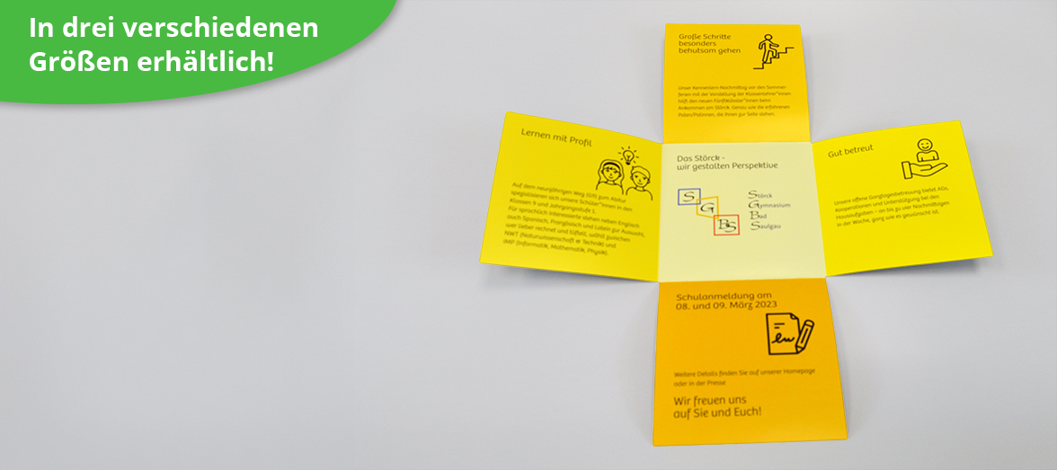Kreuzflyer drucken lassen